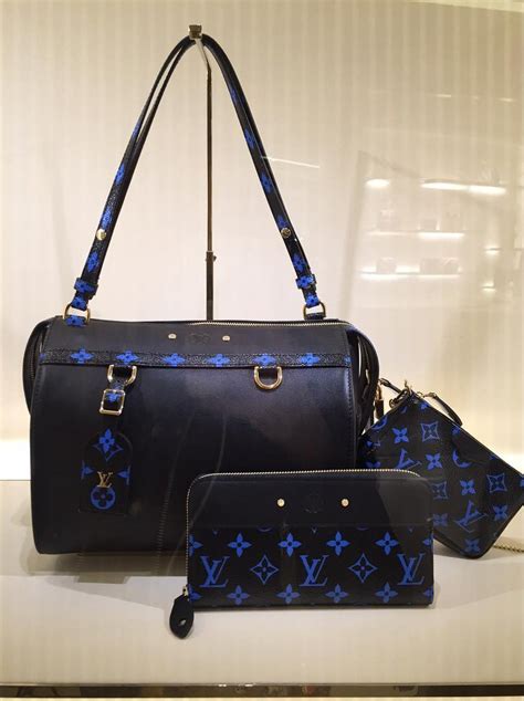 blue and white lv bag|louis vuitton blue bag monogram.